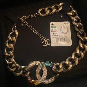Chanel Rainbow Choker Necklace